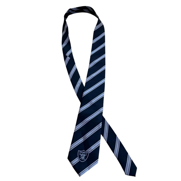 NFL Riders  Black and White Striped Tie - Picture 2 of 4
